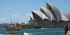 Australia Day on Sydney Harbour with Sydney Opera House